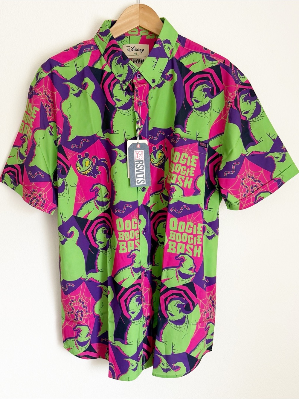 RSVLTS Disney California Adventure Oogie Boogie Bash Holiday Bright XL New Tags